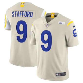 mens nike matthew stafford bone los angeles rams vapor limi